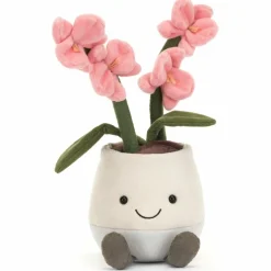 Peluche Amuseable Orchidée rose (25 cm)