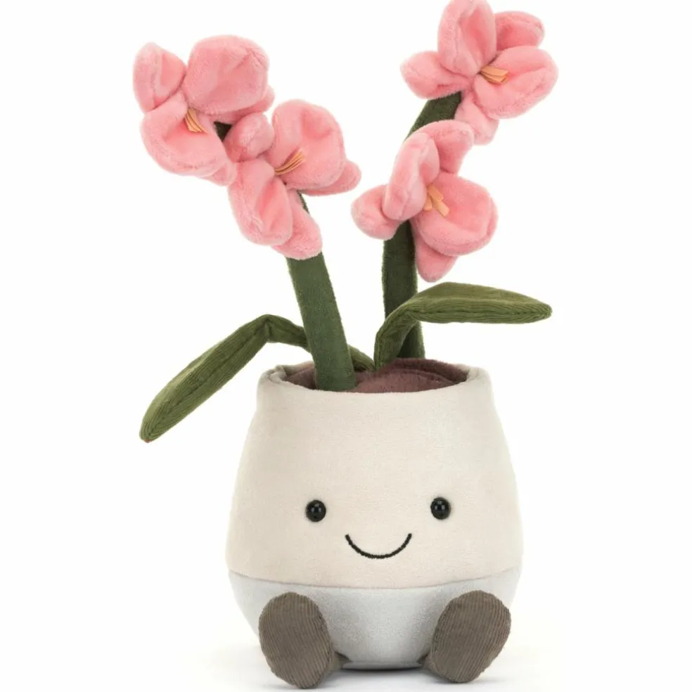 Peluche Amuseable Orchidée rose (25 cm)
