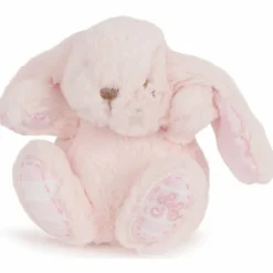 Peluche Augustin le lapin rose (12 cm)