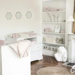 Peluche Augustin le lapin rose (12 cm)