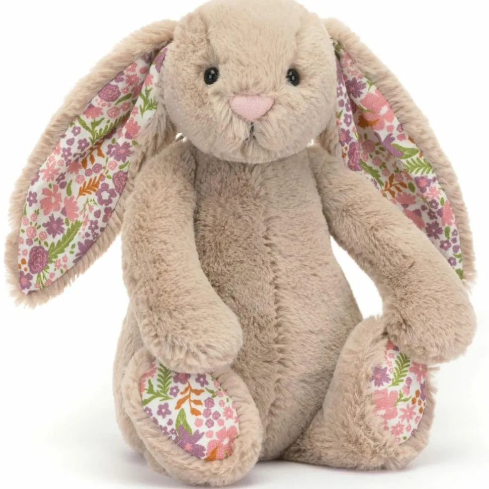 Peluche Bashful Lapin en fleurs Beige (18 cm)