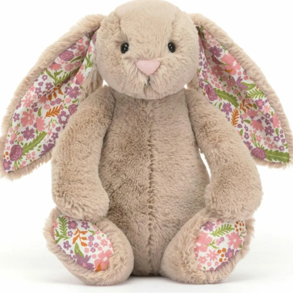 Peluche Bashful Lapin en fleurs Beige (18 cm)