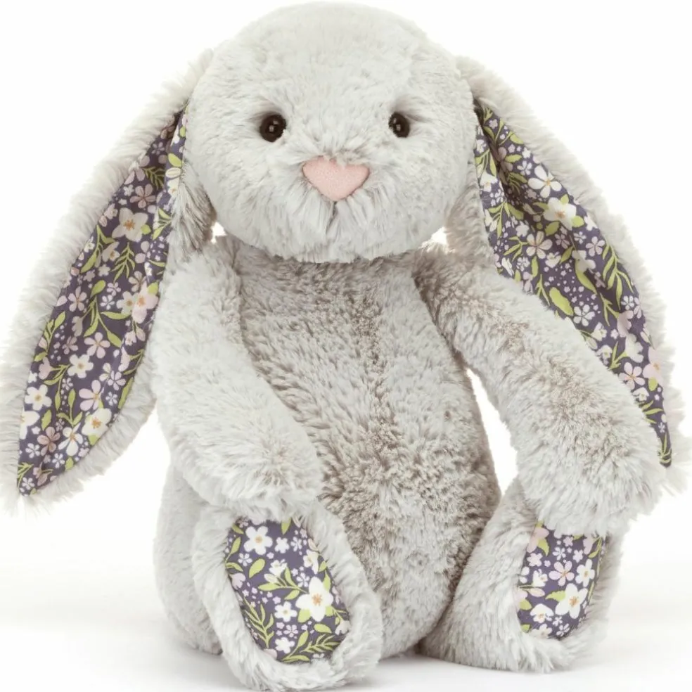 Peluche Bashful Lapin en fleurs Gris (31 cm)