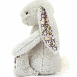 Peluche Bashful Lapin en fleurs Gris (18 cm)
