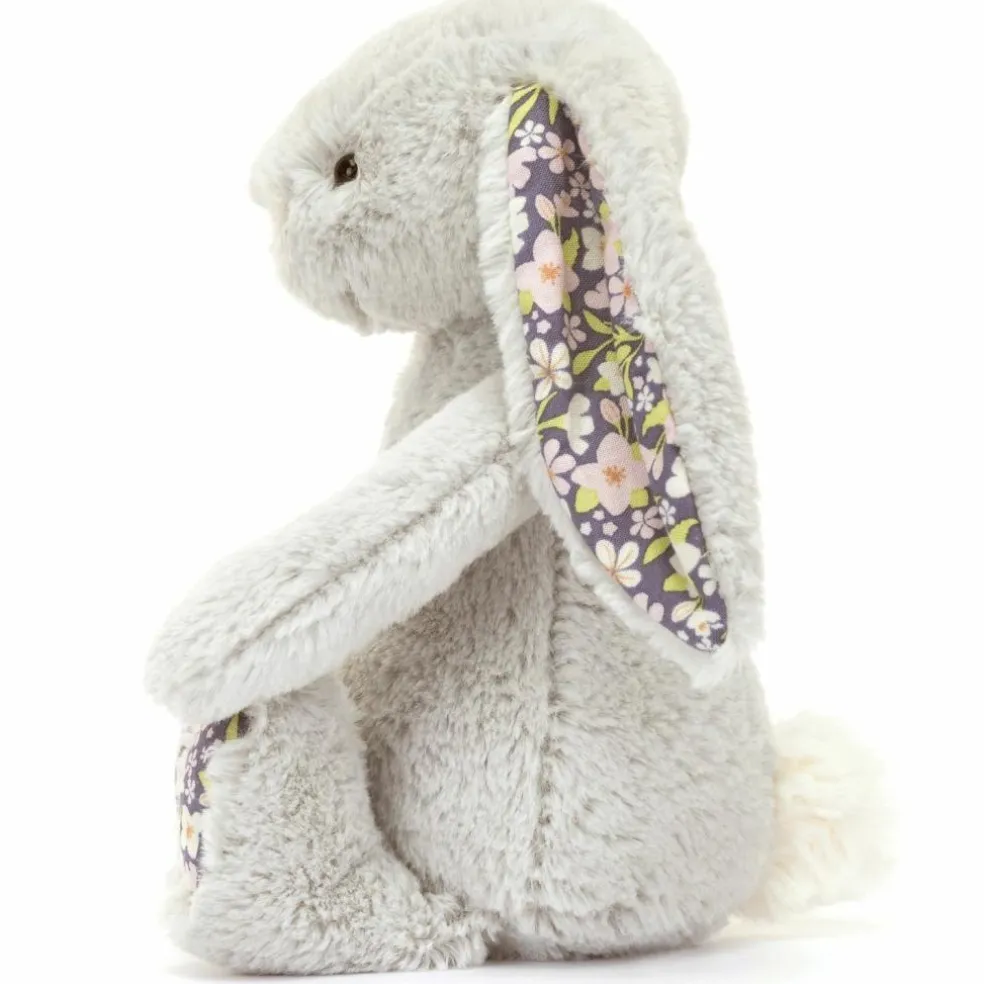Peluche Bashful Lapin en fleurs Gris (18 cm)