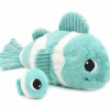 Peluche Bigou maman et bébé Les Ptipotos Aqua (38 cm)
