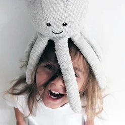 Peluche bluetooth octopus Olly écru