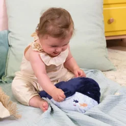 Peluche bouillotte bien-être baleine Petit calme (17 cm)