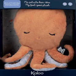 Peluche bouillotte bien-être poulpe Petit calme (28 cm)