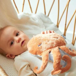 Peluche bouillotte bien-être poulpe Petit calme (28 cm)