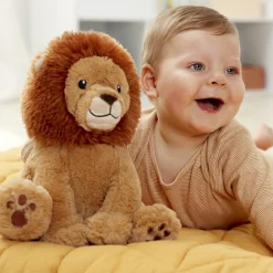 Peluche bruit blanc avec détecteur de réveil Louis le lion