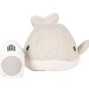 Peluche bruit blanc baleine Moby grise (21 cm) - Reconditionné
