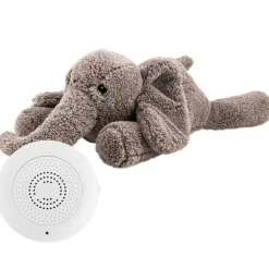 Peluche bruit blanc George l'éléphant gris