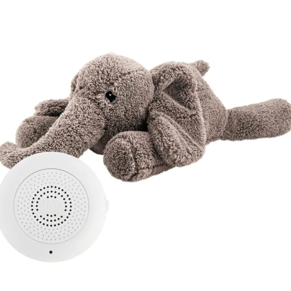 Peluche bruit blanc George l'éléphant gris