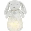 Peluche bruit blanc lapin Toile de Jouy gris