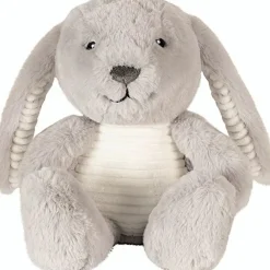 Peluche bruit blanc Milo le lapin gris