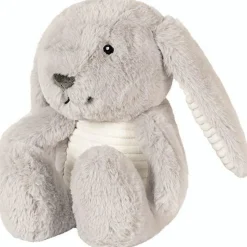 Peluche bruit blanc Milo le lapin gris