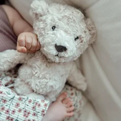 Peluche bruit blanc rechargeable Lou ours beige