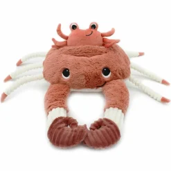 Peluche Cassecou le crabe et son bébé terracotta (39 cm)