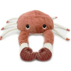 Peluche Cassecou le crabe et son bébé terracotta (39 cm)