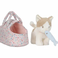 Peluche chat avec sac de transport Marley