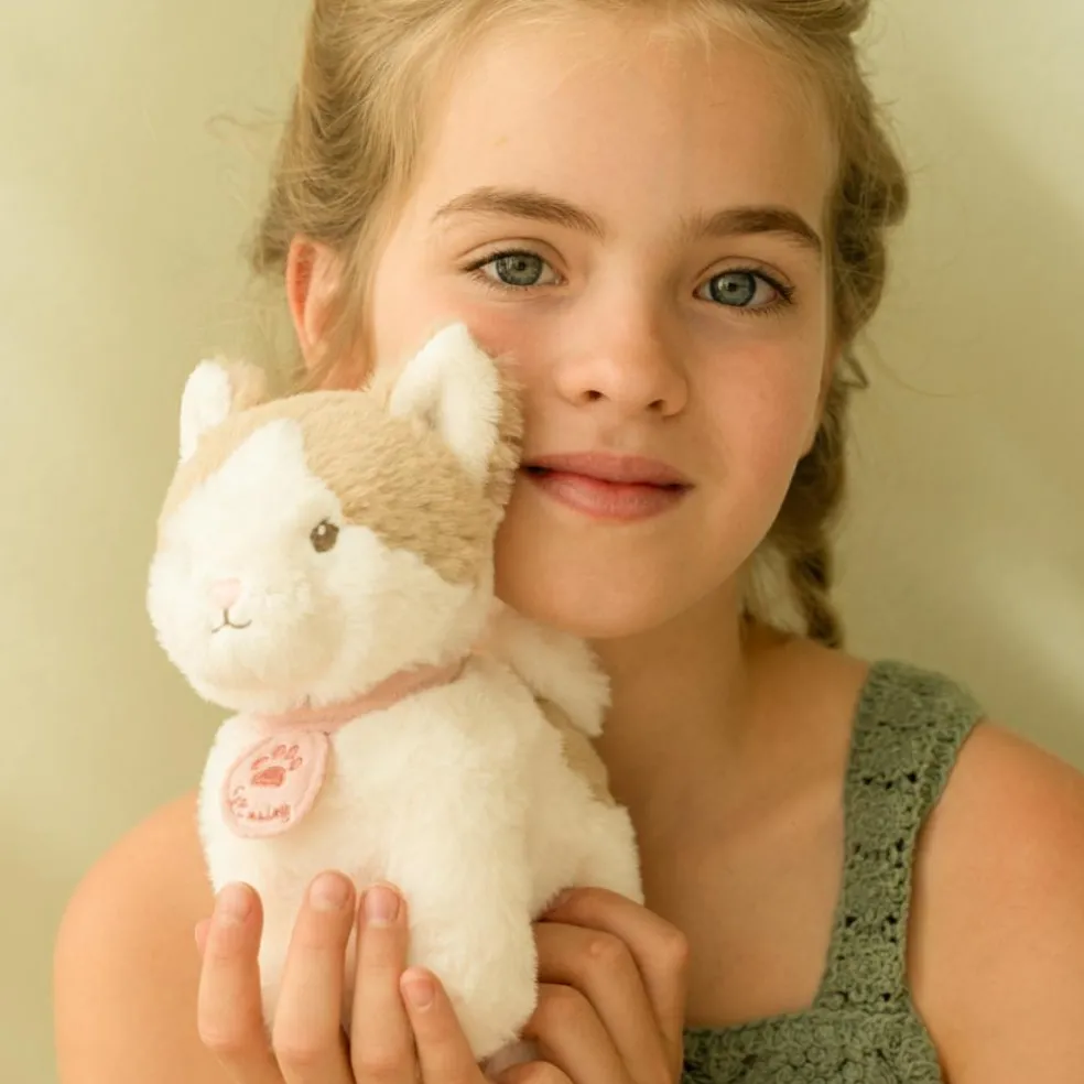 Peluche chat avec sac de transport Marley