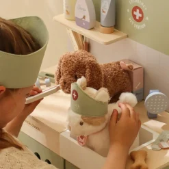 Peluche chat avec sac de transport Marley