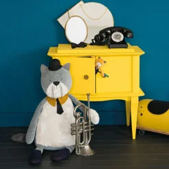 Peluche chat Lulu Les Moustaches (27 cm)