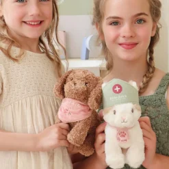 Peluche chien avec sac de transport Jackie