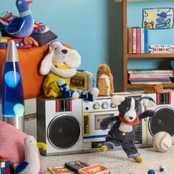 Peluche chien Pilou jaune Puce et Pilou (37 cm)