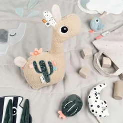 Peluche d'activités avec miroir Lalee Sable