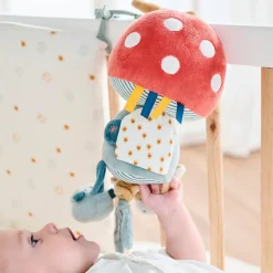 Peluche d'activités Champignon Felix et Léo (32 cm)