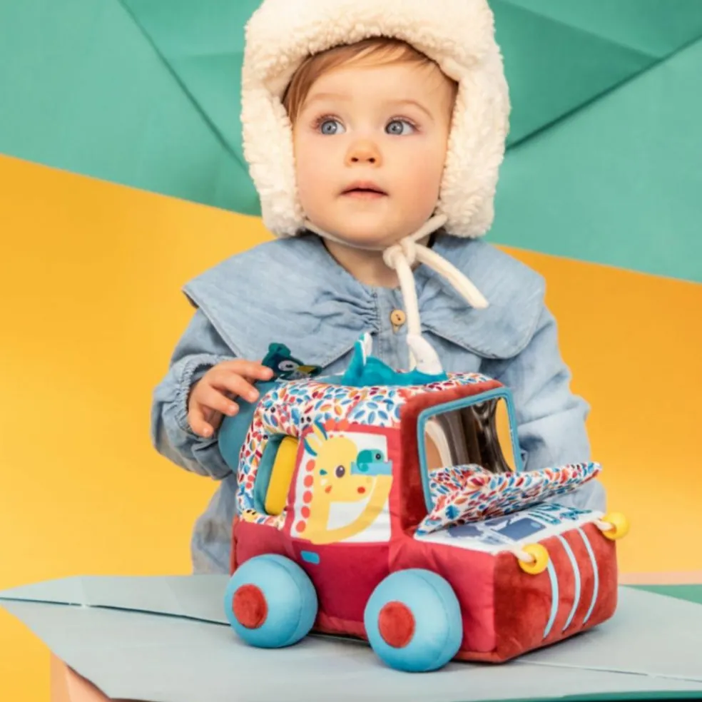 Peluche d'activités Jack voiture Safari