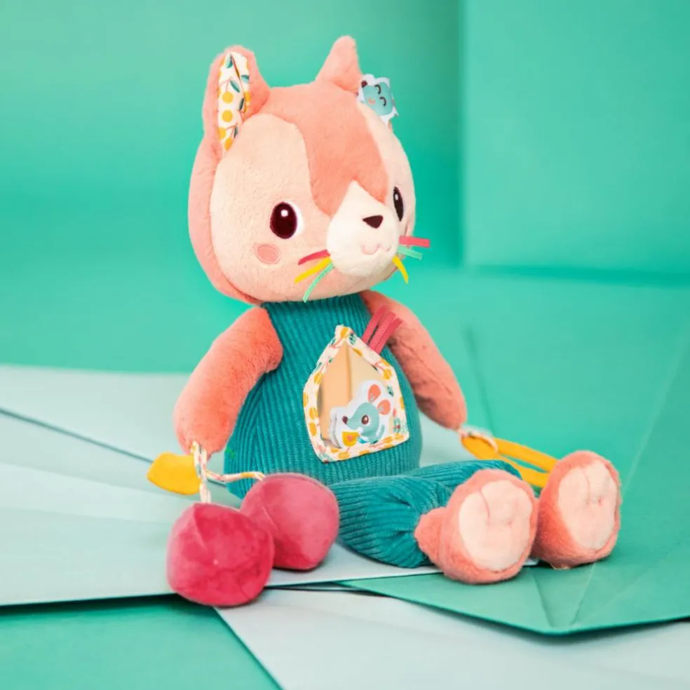 Peluche d'activités Jeanne le Chat (29 cm)