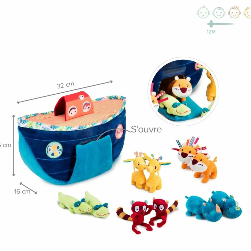 Peluche d'activités Ma première arche de Noé
