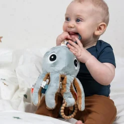 Peluche d'activités vibrante à suspendre Jelly Bleu