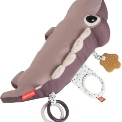 Peluche d'activités vibrante Croco rose