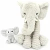 Peluche Dimoitou maman et bébé Les Ptipotos Gris clair (35 cm)