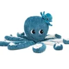 Peluche Filou la pieuvre maman et bébé Les Ptipotos bleu