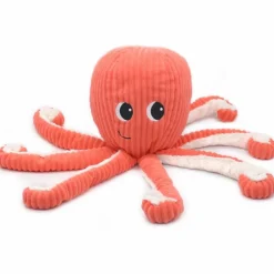 Peluche Filou maman et bébé Les Ptipotos Corail (50 cm)