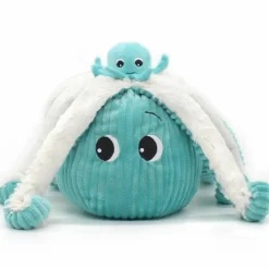 Peluche Filou maman et bébé Les Ptipotos Aqua (50 cm)