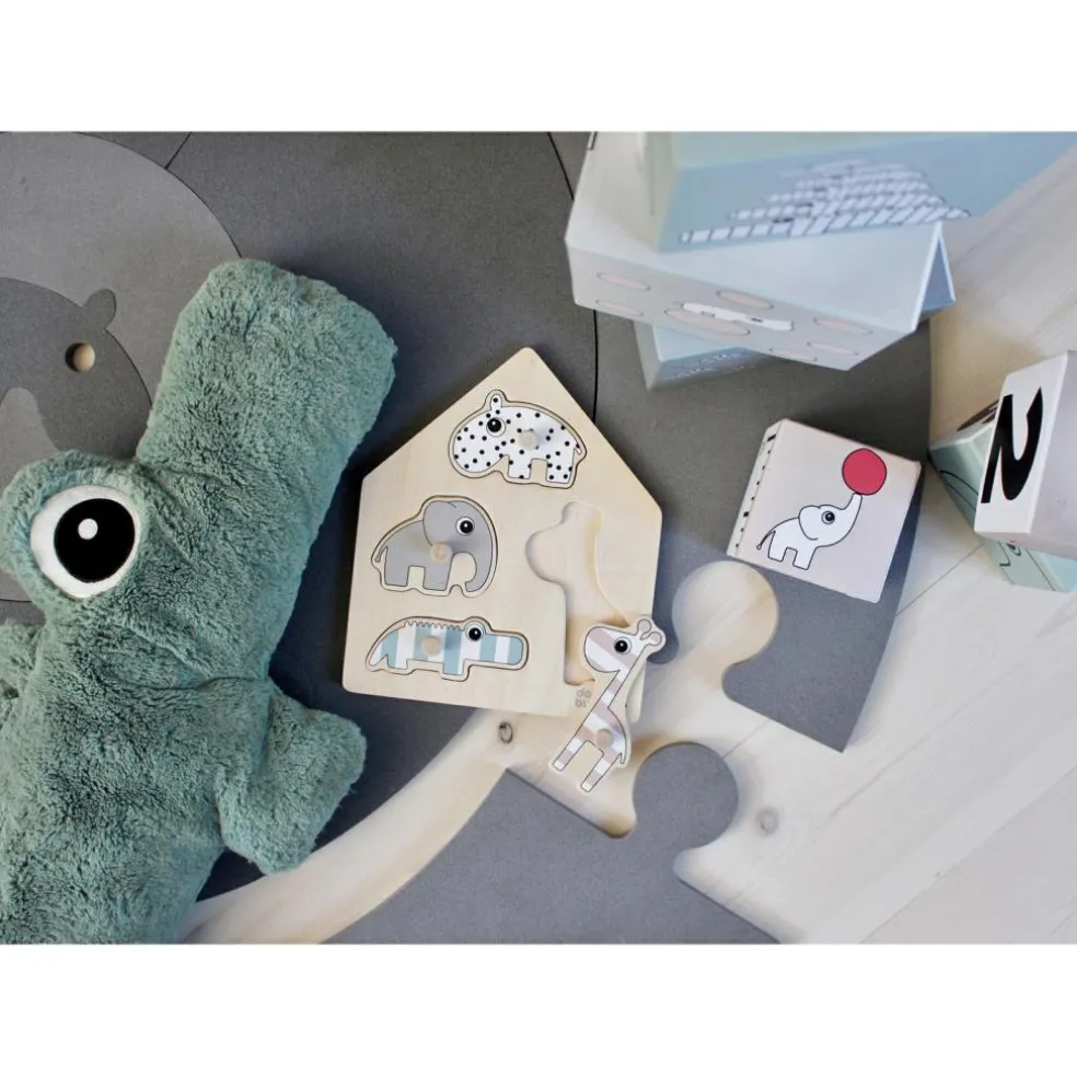 Peluche géante crocodile Croco vert (64 cm)