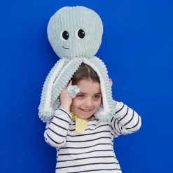 Peluche géante Filou la pieuvre et son bébé menthe (45 cm)