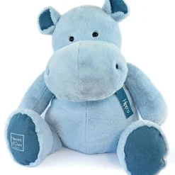 Peluche géante Hippo bleu jean (85 cm)