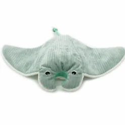 Peluche géante Mantalou la raie manta et son bébé menthe (67 cm)