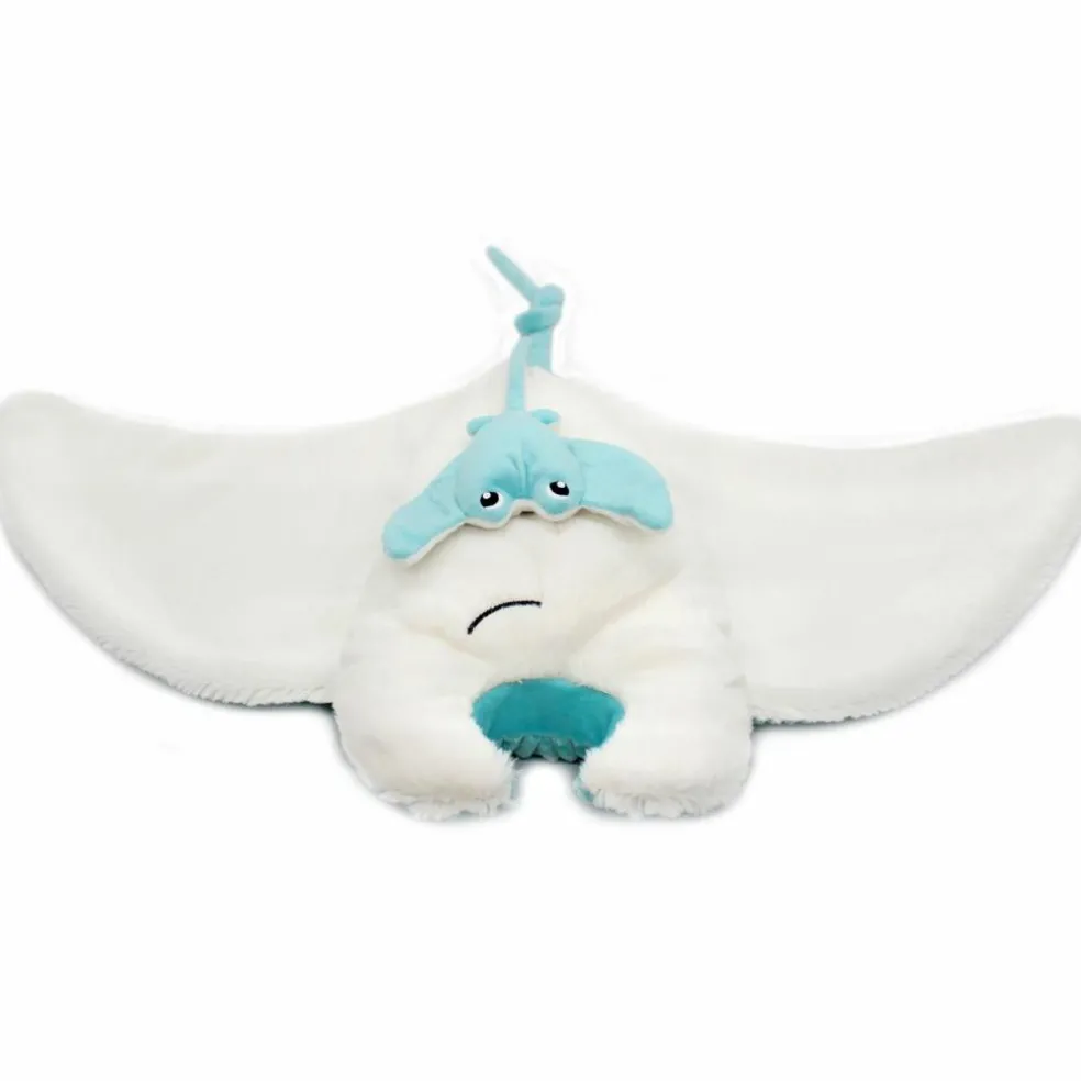 Peluche géante Mantalou la raie manta et son bébé Aqua (67 cm)