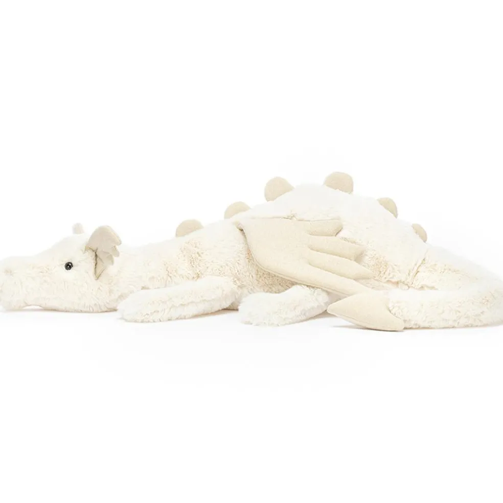 Peluche géante Scrumptious dragon neige (66 cm)