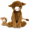 Peluche Hindou maman et bébé Les Ptipotos Cassonade (31 cm)
