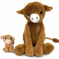 Peluche Hindou maman et bébé Les Ptipotos Cassonade (31 cm)