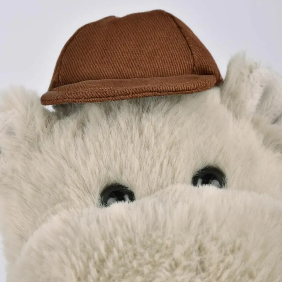 Peluche Hippopotame HELLO BROOK beige (20 cm)